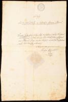 1856, 1866 Lővői kötelezvény 30kr szignettával + 1866 Badeni okmány 3K szignettával