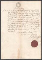 1851-53 2 db okmány 15,30kr szignettákkal