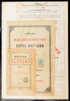 cca 1800-1881 Naptárbélyegek gyűjteménye kivágásokon 11 db