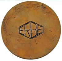 1976. "Dunamenti Hőerőmű II. III. 1969-1976 / ERBE" öntött bronz plakett (98mm) T:AU
