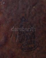 Gránit iparművész váza, cca 1960, jelzett, hibátlan, m: 23,5 cm