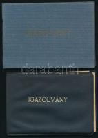 1968-1977 A Budai Téglagyár 2 db arcképes igazolványa