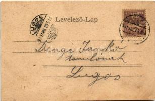 1901 Temesvár, Timisoara; Gyárváros, Bega balsor. Králicsek Béla kiadása / Fabric, riverside (fl)