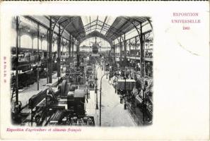 1900 Paris, L'Exposition Universelle de 1900. Exposition d'agriculture et aliments francai...