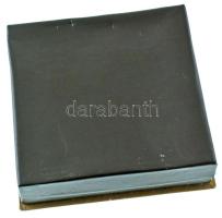 1970-1980 k. "Városi Tanács - Pécs" eozin mázas porcelán plakett, dísztokban (88mm) T:AU