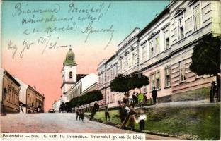 Balázsfalva, Blasendorf, Blaj; Internatul gr. cat. de baieti / Görög katolikus fiú internátus / boy boarding school