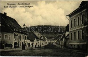 Segesvár, Schässburg, Sighisoara; Felső Bajor utca / Obere Baiergasse / street