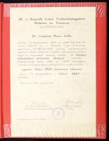 1997 A Debreceni Egyetem biológiai doktori oklevele