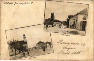 1913 Pozsonynádas, Nádas, Trstín; Alsó és Felső utca. Felvette Kabáth / streets (fl)