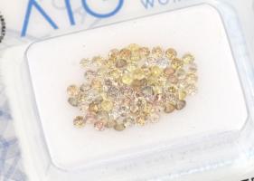 Kerek briliánsok, 1,4-1,34 mm, leírással, 0,87 ct
