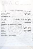 Kerek briliánsok, 1,4-1,34 mm, leírással, 0,87 ct