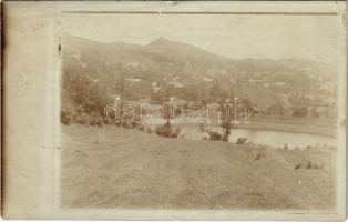 1906 Hegybánya, Pjerg, Piarg, Siegelsberg, Stiavnické Bane (Selmecbánya); Az első tó / lake. photo