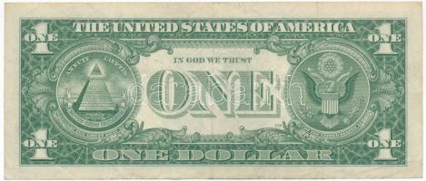 Amerikai Egyesült Államok 1957-1961. (1957) 1$ "Silver Certificate - kisméretű", kék pecsé...