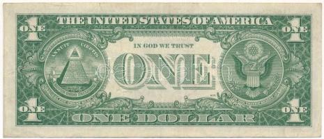 Amerikai Egyesült Államok 1961-1962. (1957A) 1$ "Silver Certificate - kisméretű", kék pecs...
