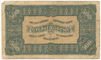 1923. 500K "Magyar Pénzjegynyomda" nyomdahely jelöléssel T:VG
Hungary 1923. 500 Korona wi...