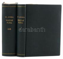 Dr. Jávorka Sándor: Magyar Flóra (Flora Hungarica). Magyarország virágos és edényes virágtalan növényeinek meghatározó kézikönyve. I-III. köt. [Két kötetben]. A Magyar Nemzeti Múzeum Növénytára. Bp., 1924-1925, Studium, CII p.+ 1 (kihajtható térkép) t.+ 400 p.; 401-1307 p. Egységes, aranyozott gerincű egészvászon-kötésben, jó állapotban.