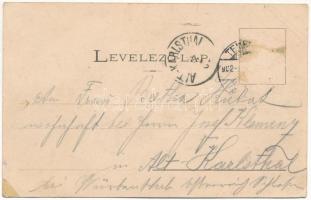 1902 Temesvár, Timisoara; Józsefvárosi indóház, vasútállomás. J. Raschka kiadása / Bahnhof / railway...