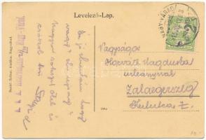 1915 Nagyvárad, Oradea; vasúti indóház, vasútállomás, villamos. benkő Arthur kiadása / railway stati...