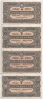 1920. 20K (7x) közte közeli sorszámok T:VF,F szép papír Adamo K21