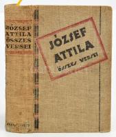 József Attila összes versei és válogatott írásai. Sajtó alá rendezte Németh Andor. Bp., Cserépfalvi. 489/1000 számozott példány. Kiadói egészvászon kötés, ceruzás bejegyzésekkel, foltos lapok, kopottas állapotban.