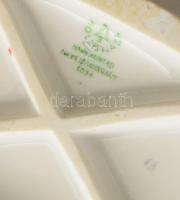 Hollóházi porcelán matyó népviseletes lány, részben kézzel festett, jelzett, hibátlan, m: 29 cm