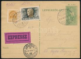 1940 Expressz Budapest helyi levelezőlap