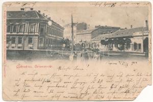 1901 Temesvár, Timisoara; Gyárváros, Coronini tér. Polatsek kiadása / square (b)