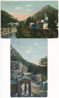 Herkulesfürdő, Baile Herculane; - 2 db régi város képeslap / 2 pre-1945 town-view postcards