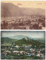 Brassó, Kronstadt, Brasov; - 2 db régi város képeslap / 2 pre-1945 town-view postcards