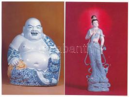 22 db modern postatiszta kínai Jingdezhen porcelán képeslap / 22 modern unused Chinese Jingdezhen porcelain postcards