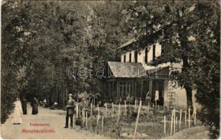 Menyháza-fürdő, Monyásza, Baile Moneasa; park részlet. Fái Károly kiadása (fl)