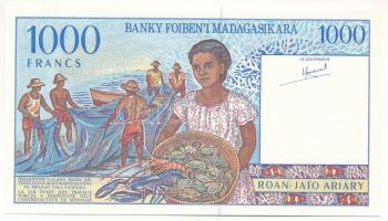 Madagaszkár DN (1994-1996) 1000Fr T:UNC
Madagascar ND (1994-1996) 1000 Francs C:UNC
Krause P#76a