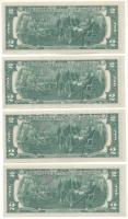 Amerikai Egyesült Államok 1976. 2$ "Federeal Reserve Note" zöld pecsét, "Francine Irv...