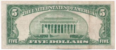 Amerikai Egyesült Államok 1946-1949. (1928E) 5$ piros pecsét, "William Alexander Julian - John ...