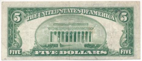 Amerikai Egyesült Államok 1949-1953. (1928F) 5$ piros pecsét, "Georgia Neese Clark - John Wesle...