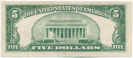 Amerikai Egyesült Államok 1953. 5$ "Silver Certificate - kisméretű" kék pecsét "Ivy B...