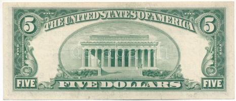 Amerikai Egyesült Államok 1957-1961 (1950B) 5$ "Federal Reserve Note" zöld pecsét "Iv...