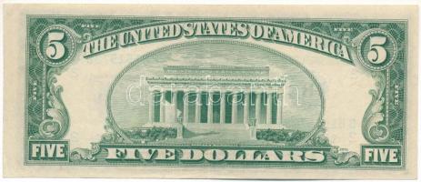 Amerikai Egyesült Államok 1965-1966 (1950E) 5$ "Federal Reserve Note" zöld pecsét "Ka...