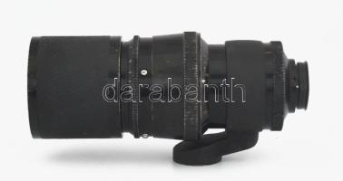 Carl Zeiss Jena Sonnar 2,8/180 (180mm f/2.8) teleobjektív, külső kopásnyomokkal, a lencse ép, de kis...