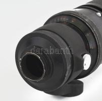 Carl Zeiss Jena Sonnar 2,8/180 (180mm f/2.8) teleobjektív, külső kopásnyomokkal, a lencse ép, de kis...