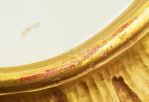 Antik tükör, sérülésekkel, 63x48 cm