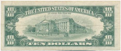 Amerikai Egyesült Államok 1972-1974 (1969C) 10$ "Federal Reserve Note" zöld pecsét "R...