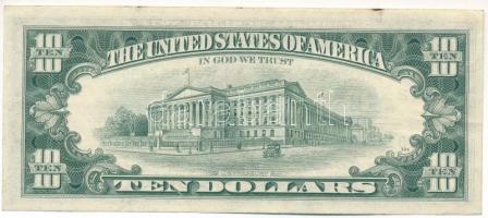 Amerikai Egyesült Államok 1977-1979 (1977) 10$ "Federal Reserve Note" zöld pecsét "Az...