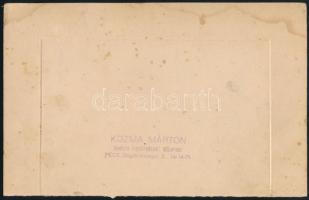 1931 Baksa-Vidéki Vadásztársaság csoportképe, fotó kartonon, a hátoldalon pecséttel jelzett (Kozma M...