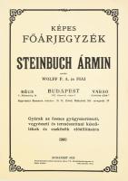 1923 Bp., Képes főárjegyzék Steinbuch Ármin, ezelőtt Wolff F. A. és Fiai, HASONMÁS kiadás, megjelent 2000 példányban, 142p