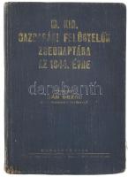 Bán Rezső szerk.: M. Kir. gazdasági felügyelők zsebnaptára az 1944. évre. Bp., 1943, Pátria, kissé sérült egészvászon kötés, lapok alján ázásnyommal.