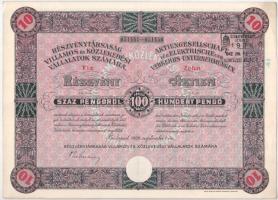 Budapest 1929. "Részvénytársaság Villamos és Közlekedési Vállalatok Számára" (2x) tíz rész...