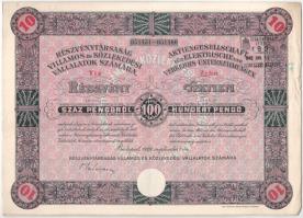 Budapest 1929. "Részvénytársaság Villamos és Közlekedési Vállalatok Számára" (2x) tíz rész...