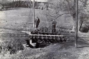 cca 1950-1960 Vasúti hidak felmérése, építkezés (Bikoli felső fahíd, Bikol-Bányahegy, Alsóvadácsi fe...