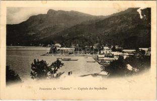 Viktoria, Panorama de Capital des Seychelles / general view (surface damage)